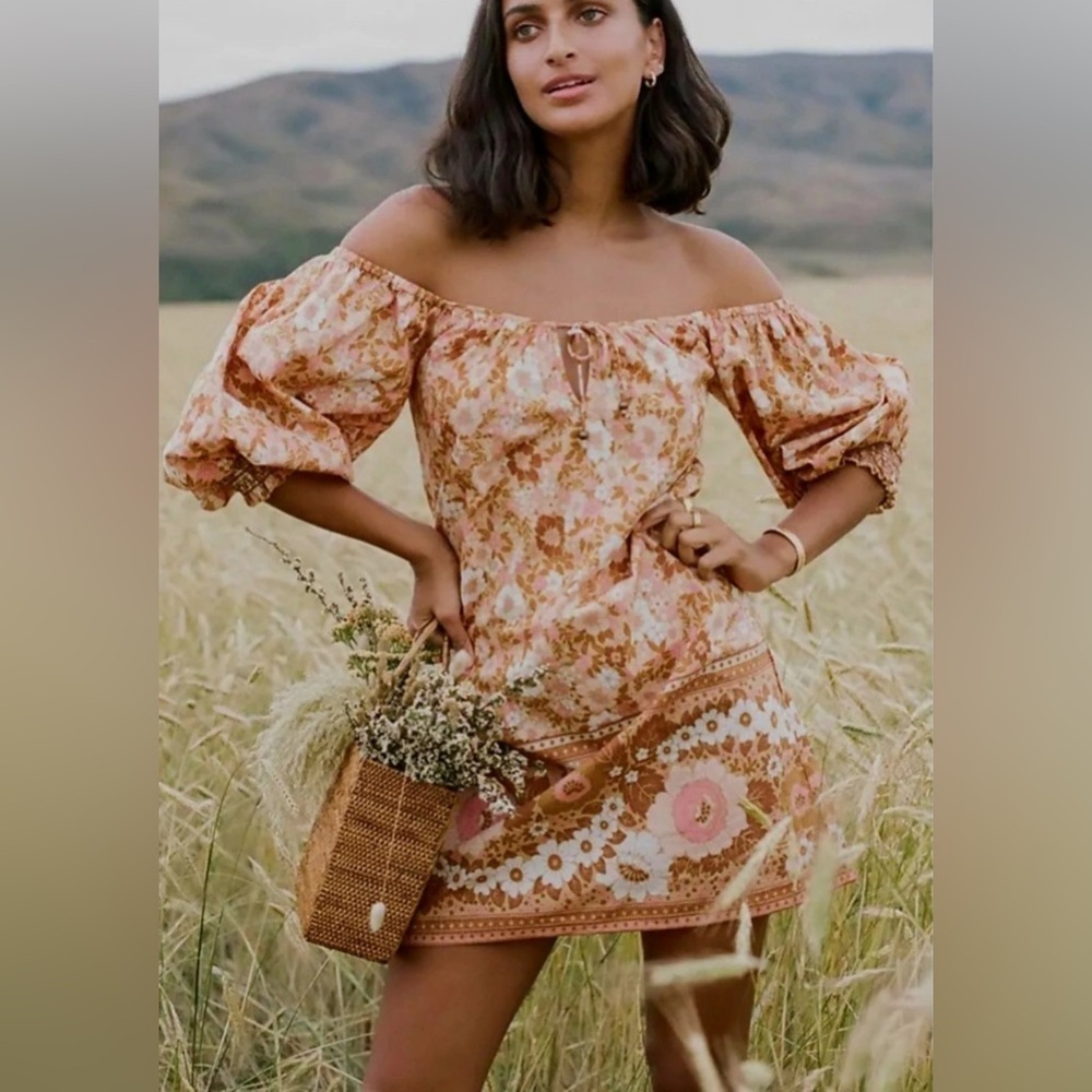 Anne Spell Tunic Dress - small - boho